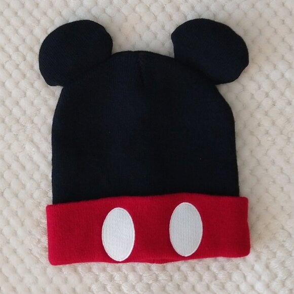 Disney Mickey Mouse Beanie Hat with Ears - Picture 1 of 5